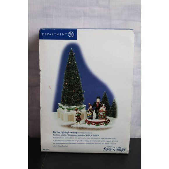 Vintage Department 56 The Tree Lighting Ceremony With Original Packaging - Picture 1 of 6